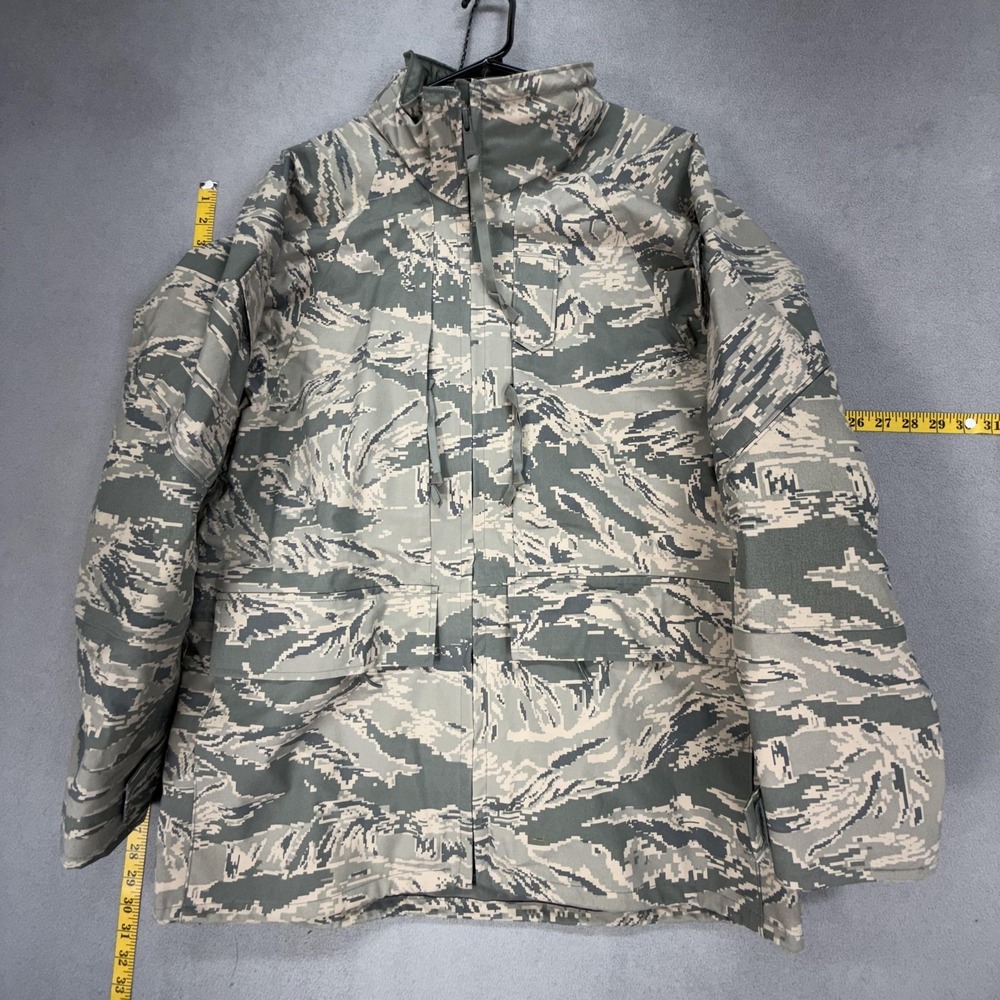 Valley Apparel Parka Mens Medium Military Camo APECS Gore-Tex Waterproof‎ Hooded